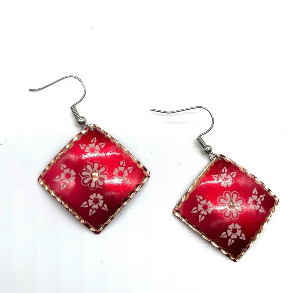 Hand Made Copper Earrings - Image 2