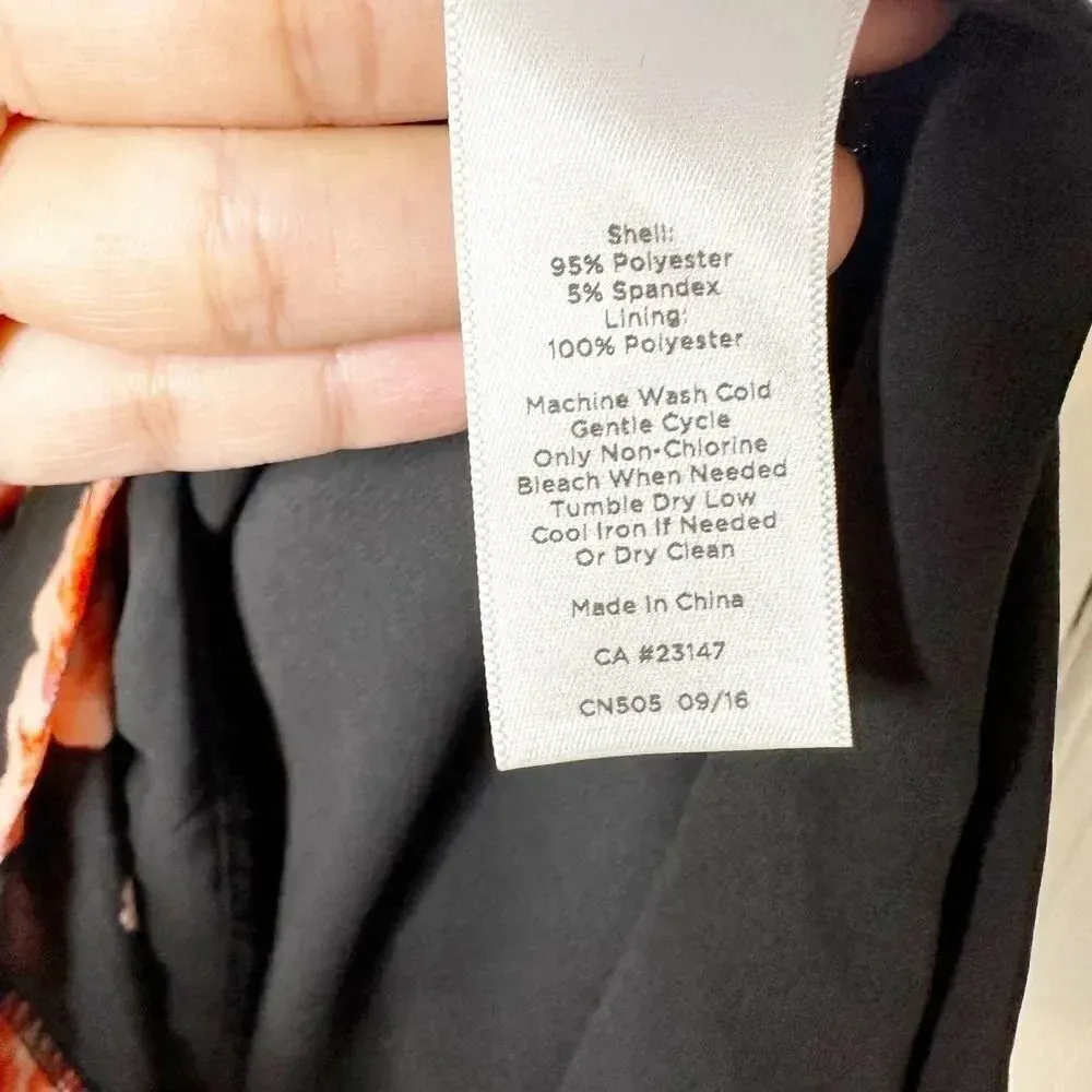 TALBOTS Poppy Floral Cowl Neck Midi Dress‎ Size 2 Petite - Image 3