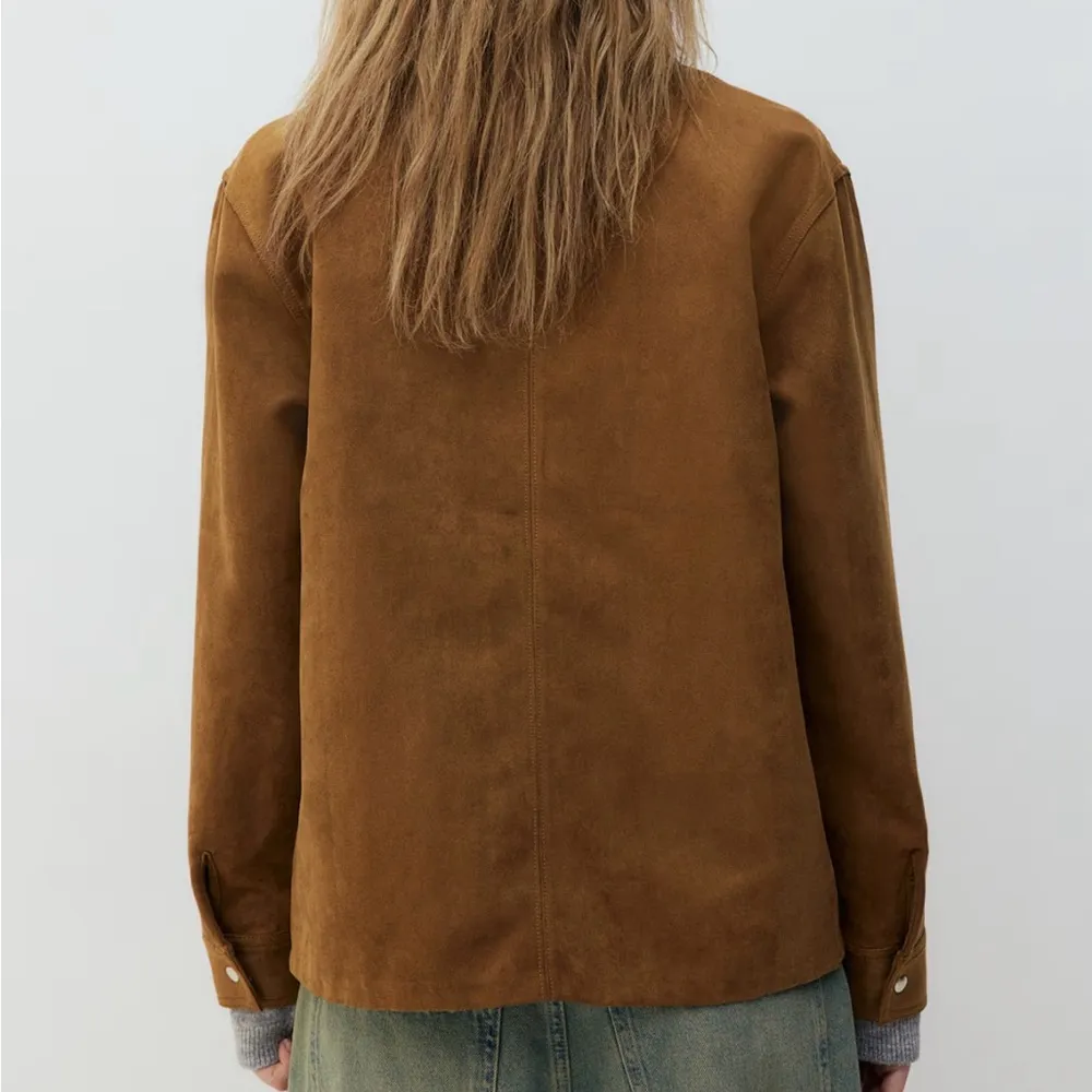 H&M | Napped Suede Shirt - Image 5