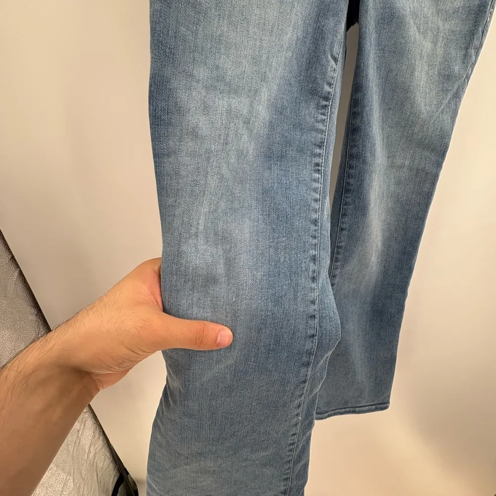 Frame Denim Stretch Cotton Le One Crop Mini Boot Casper Blue Jeans Size 26 - Image 10