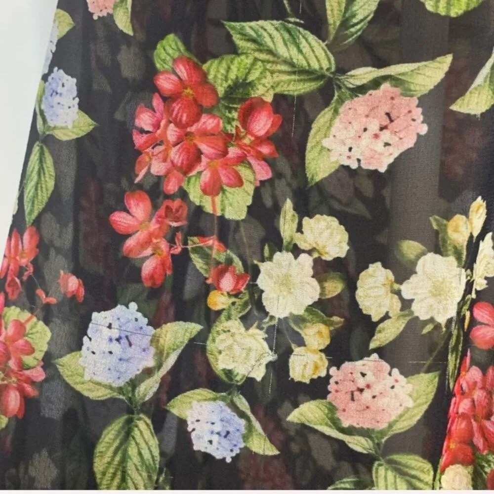 Nicholas floral ruched gathered maxi skirt Size 4 - Image 8