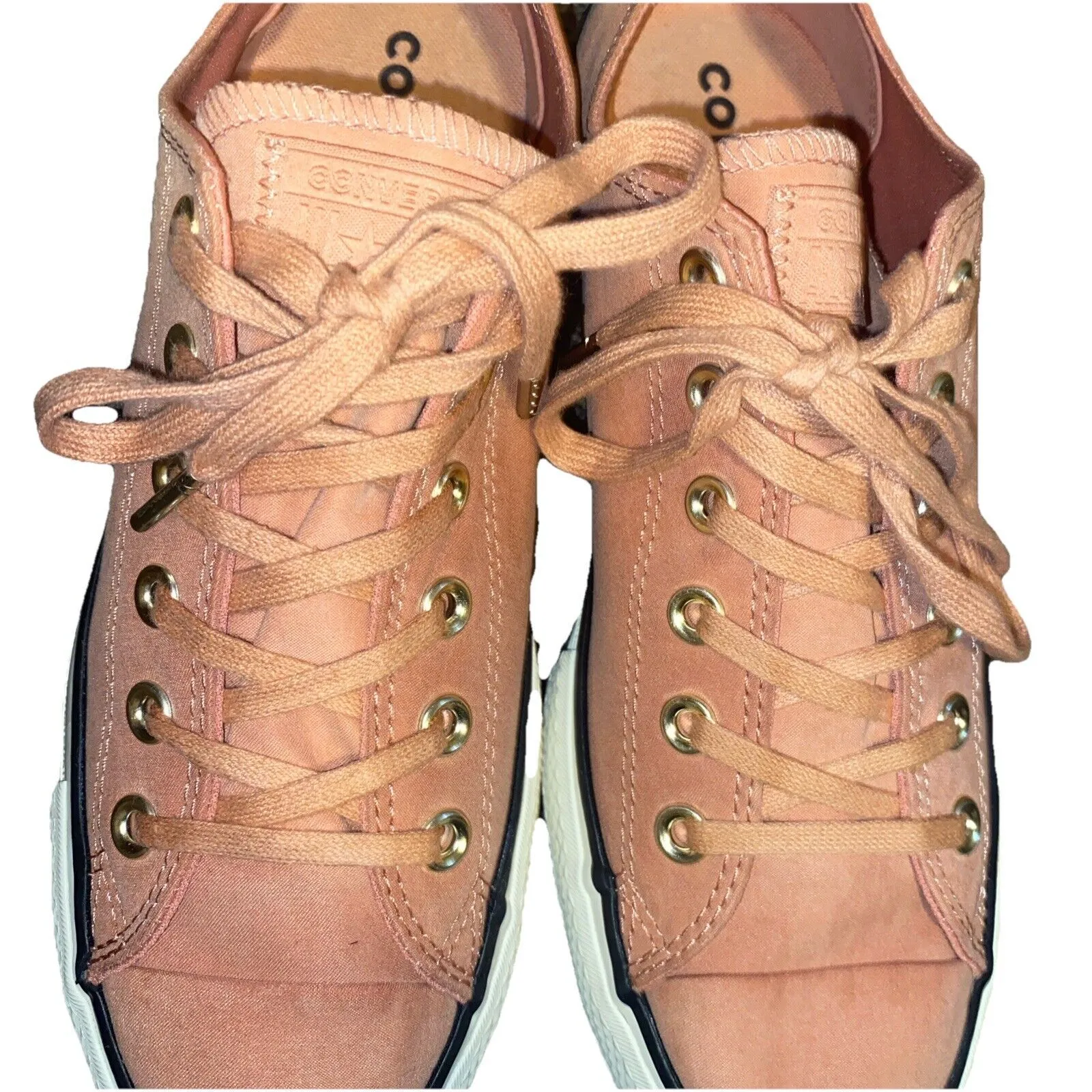 Converse Chuck Taylor All Star Platform Low Pink Lace - Up Sneakers Size 8.5 EUC - Image 7