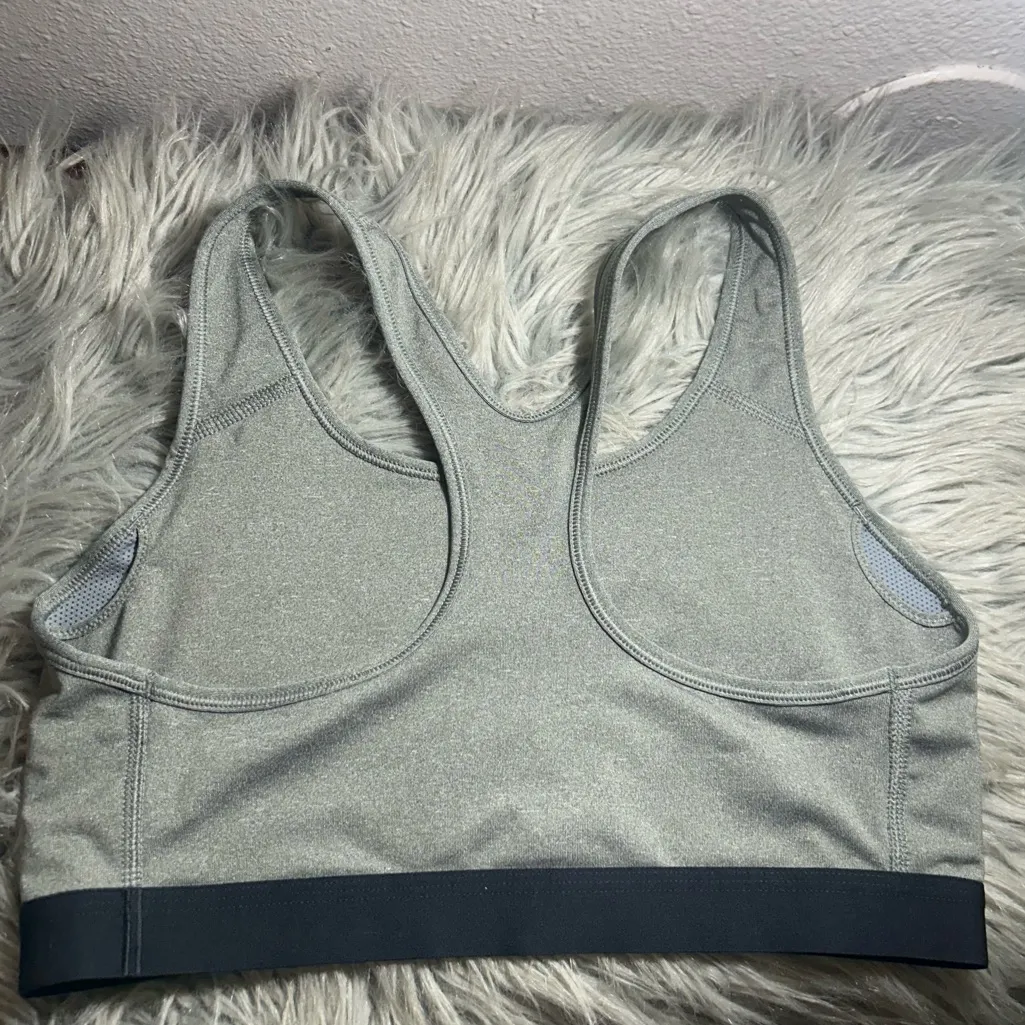 Nike Dri-FIT Heather Gray Sport Bra Size Large - Image 3