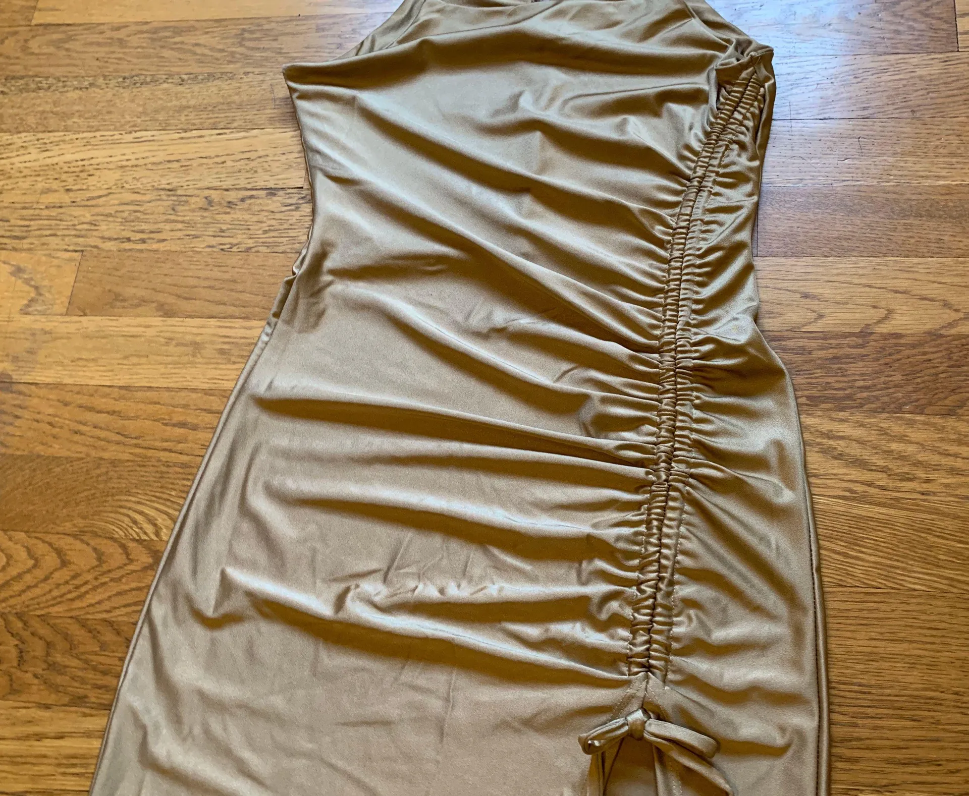 Ruched side Strapy maxi dress Size M - Image 7