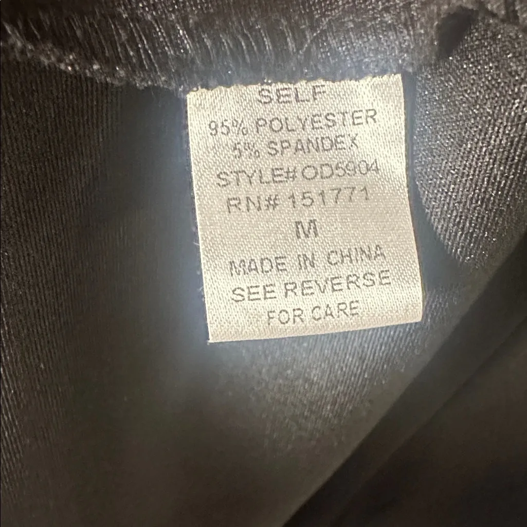 Gilli Black Short‎ Sleeve Fit & Flare Dress with Ruffle Neckline And Pockets Size M - Image 4