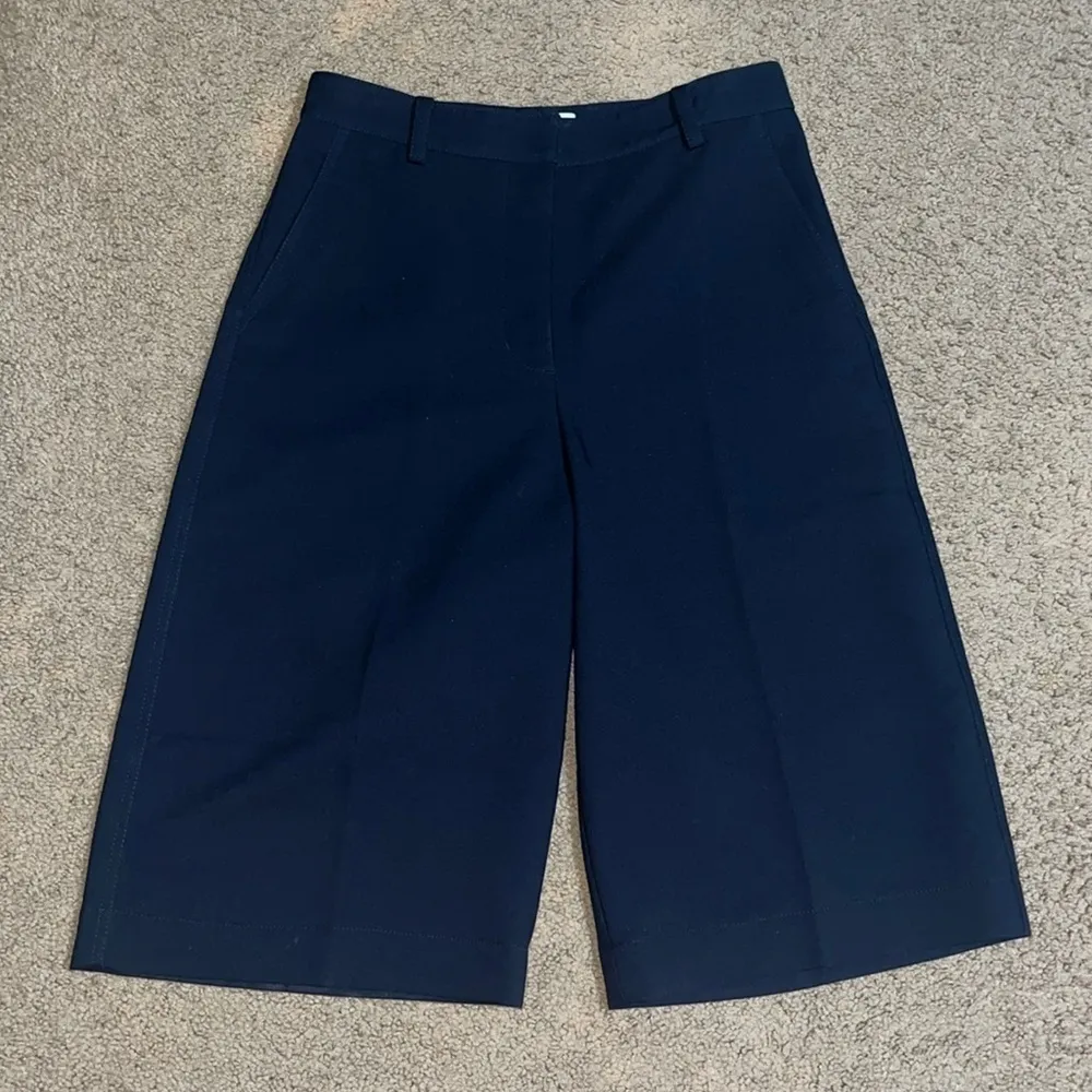 3.1 Phillip Lim Wool Culottes Navy‎ Blue 8 - Image 4