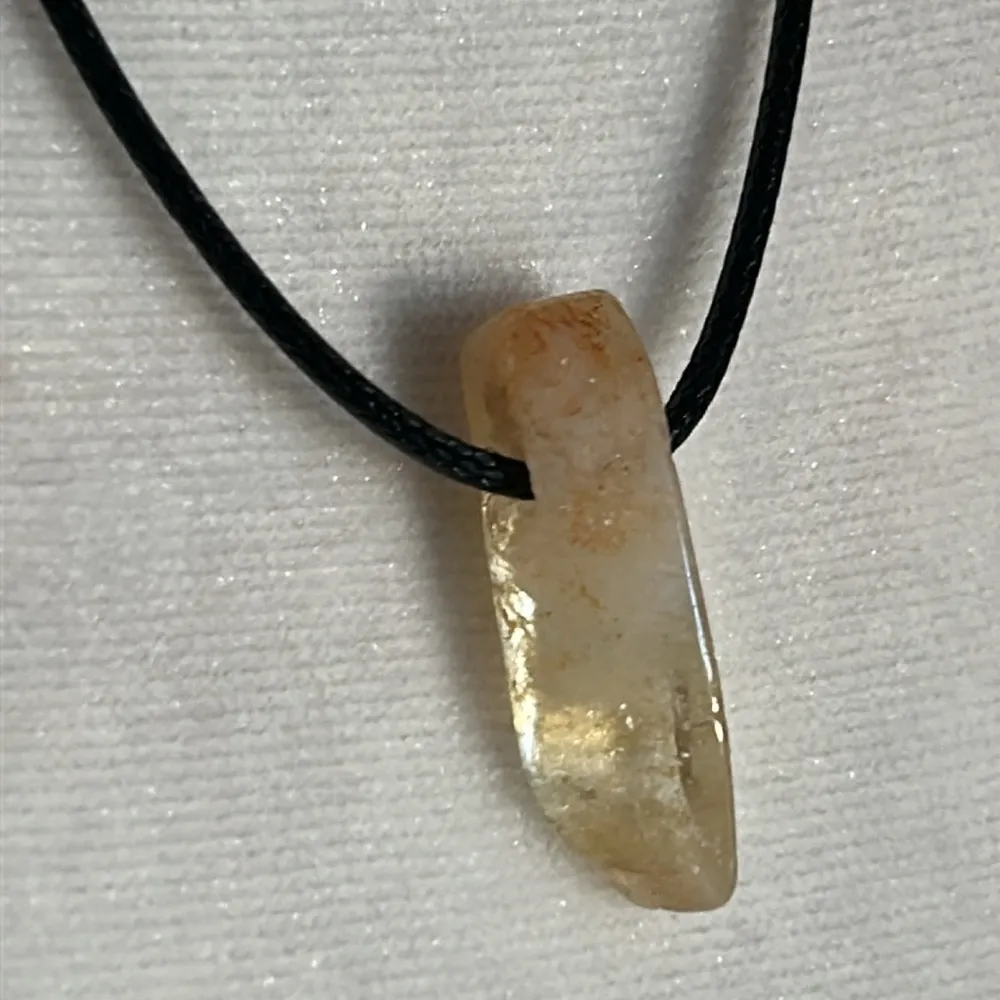 4 Artisan Stone Crystal Citrine Turquoise Agate Pendant Cord Necklace Collection Blue - Image 11