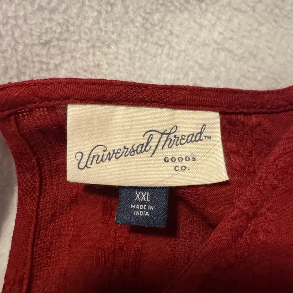 Women’s Universal Thread  Red Ruffle Blouse - Image 3