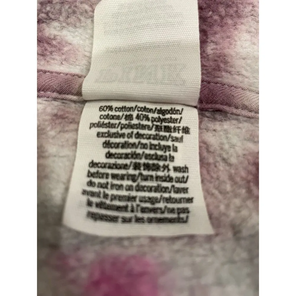 Victoria's Secret PINK Fleece Cropped Cinched Tie Dye Campus Hoodie XS - Image 7