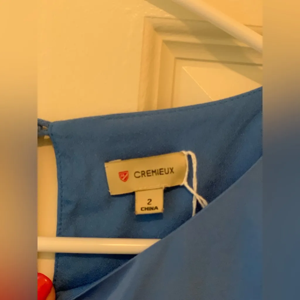 Cremieux Colorblock Blue and Orange Dress.     Size-2 - Image 4