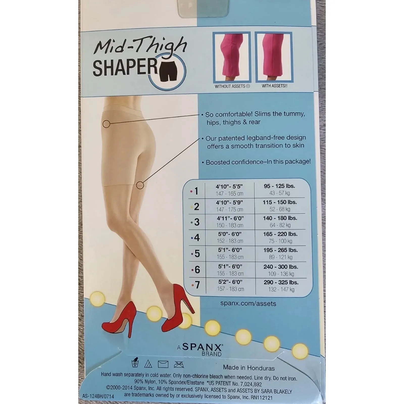 Brand New Assets by Sara Blakey Spanx Women's 2 Mid Thigh Shaper Shapewear - Image 2