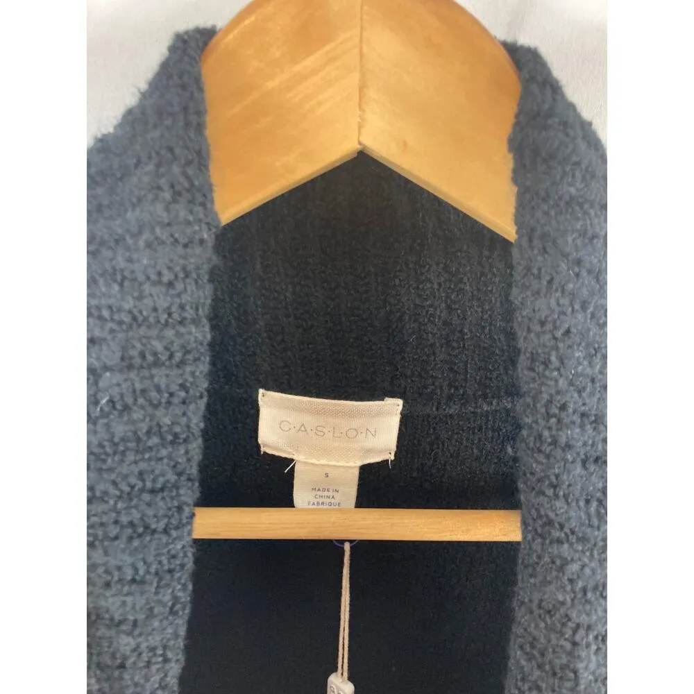 Caslon Center Cable Cowl Neck Cotton Blend Sweater size small - Image 3