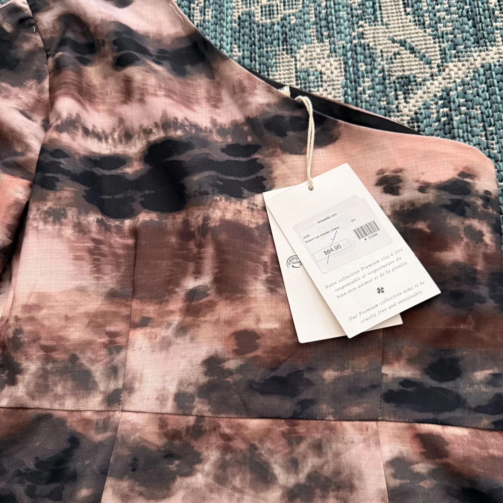 Molly Bracken Dress Womens Medium One Shoulder Going Out Tie Dye Cocktail Party - Image 10