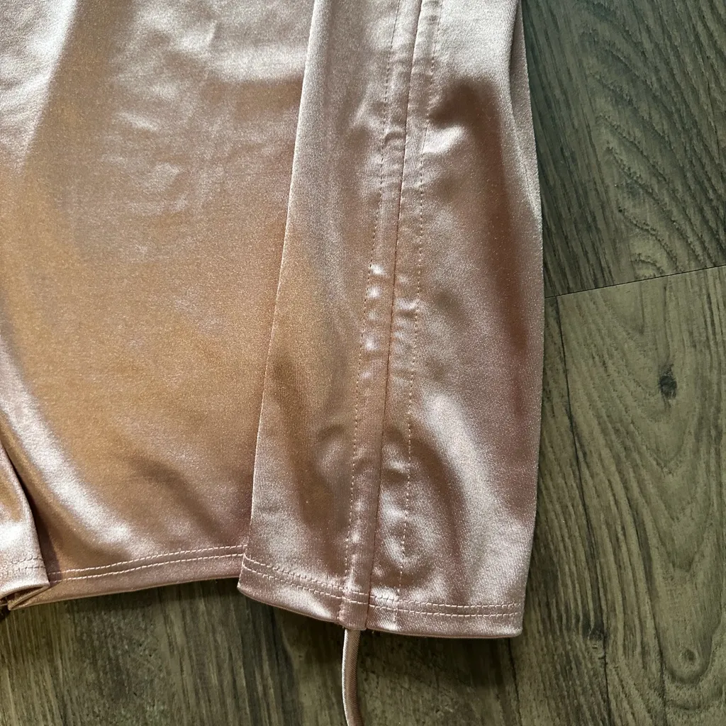 Windsor Rouged Satin Skirt in Pink - Image 3