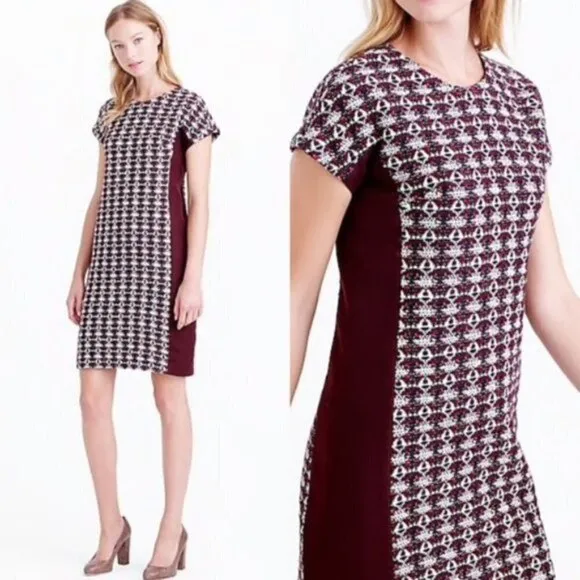 J. Crew Collection Dress 2 NWT Tweed French Woven Sheath Wool Luxury High End - Image 2