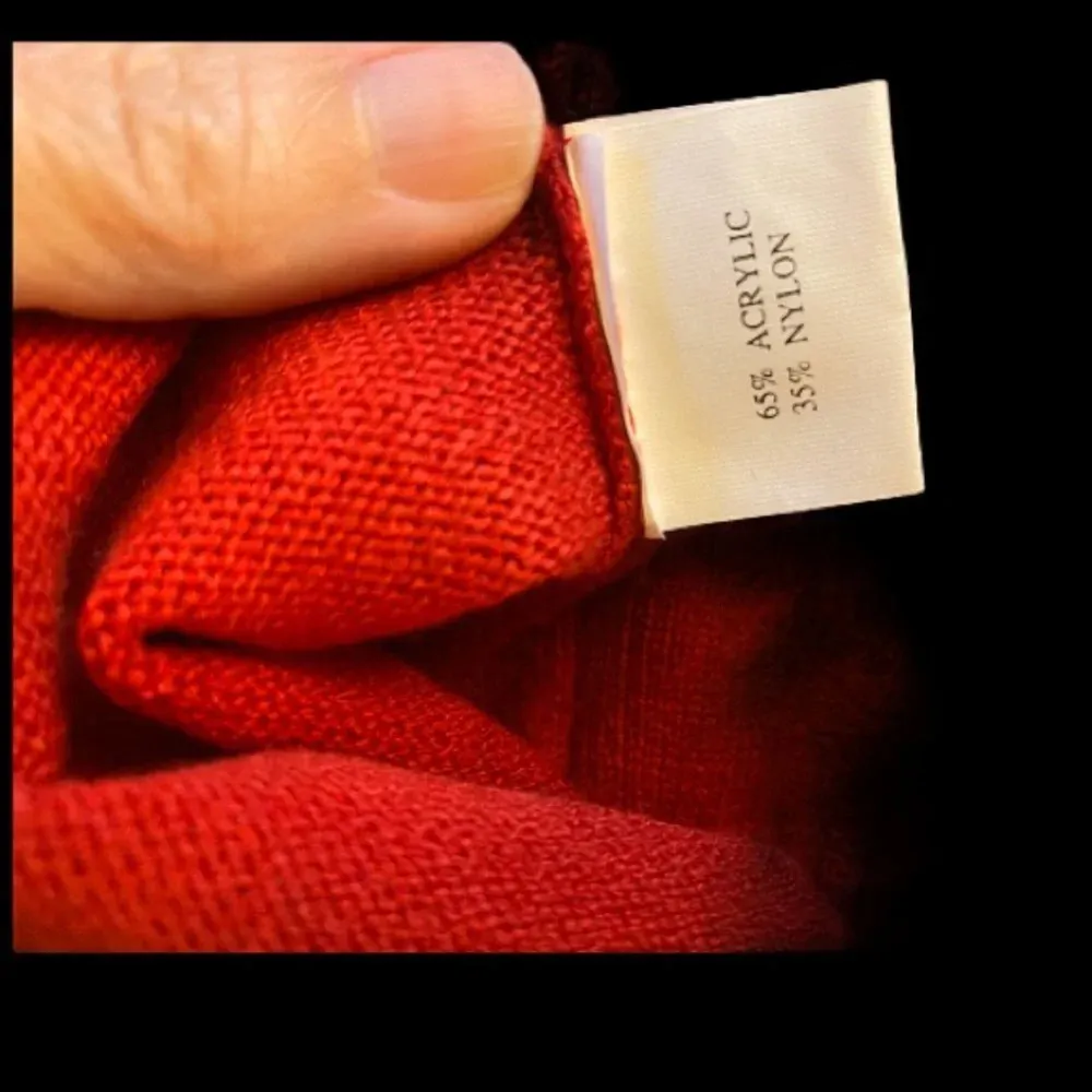 Bette Paige Fur Trim Sleeveless Sweater​ Red Size L - Image 9