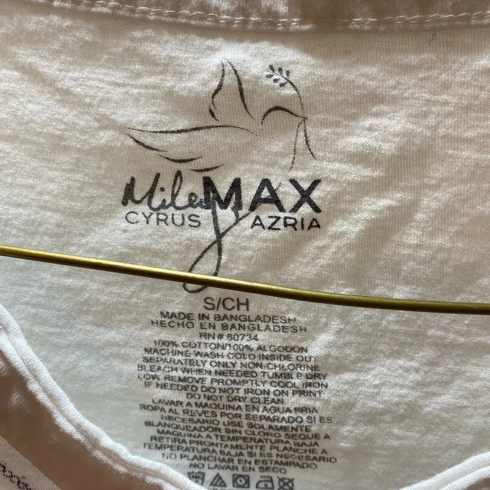 Miley Cyrus | White Graphic Tee, Size Small - Image 2