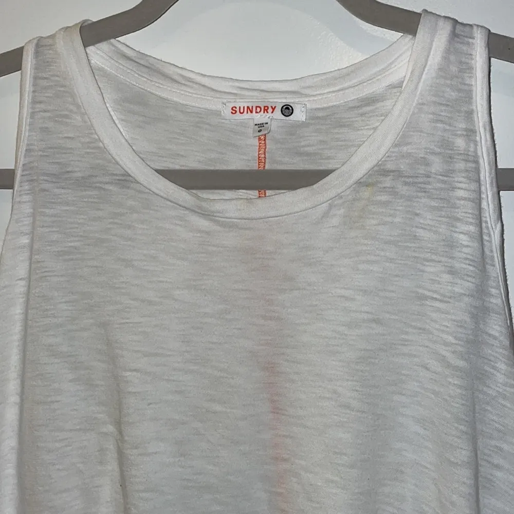 Sundry White Tank Top - Image 3