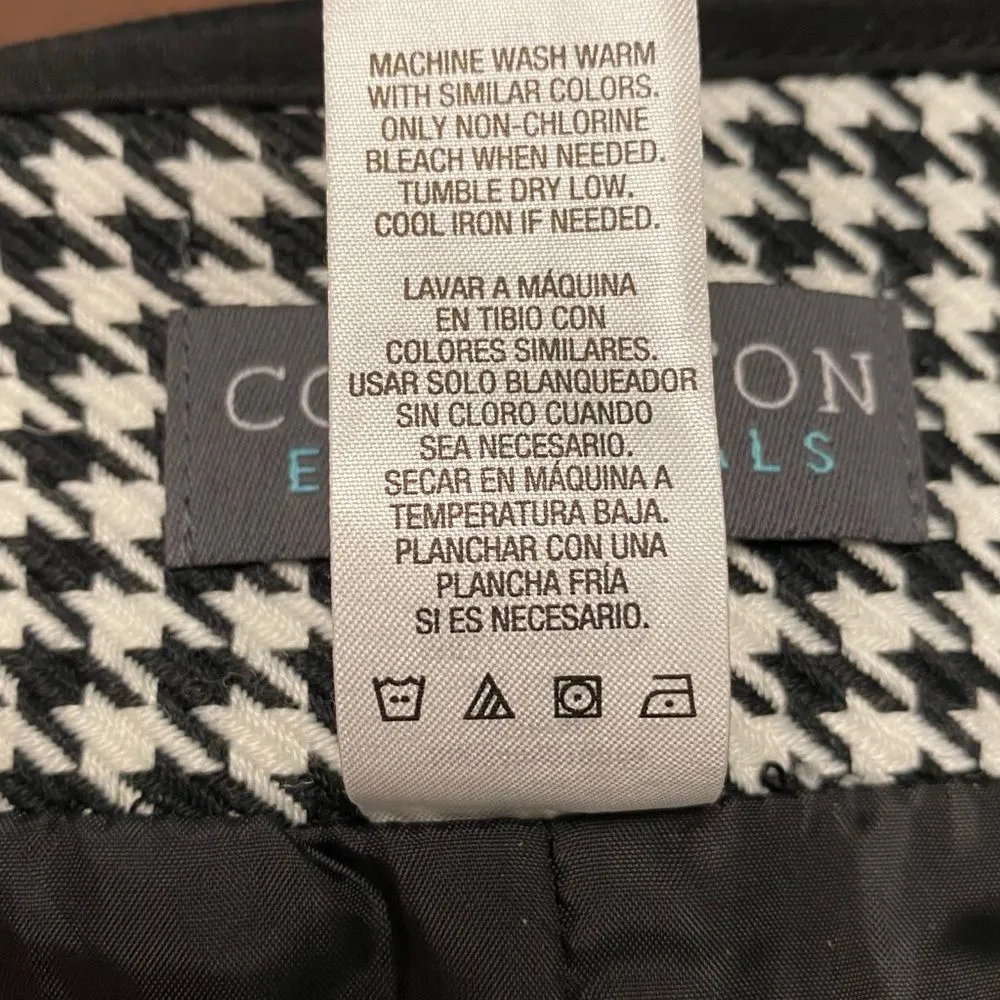 Covington Essentials Houndstooth Print Pencil Cut Sz 10 - Image 4