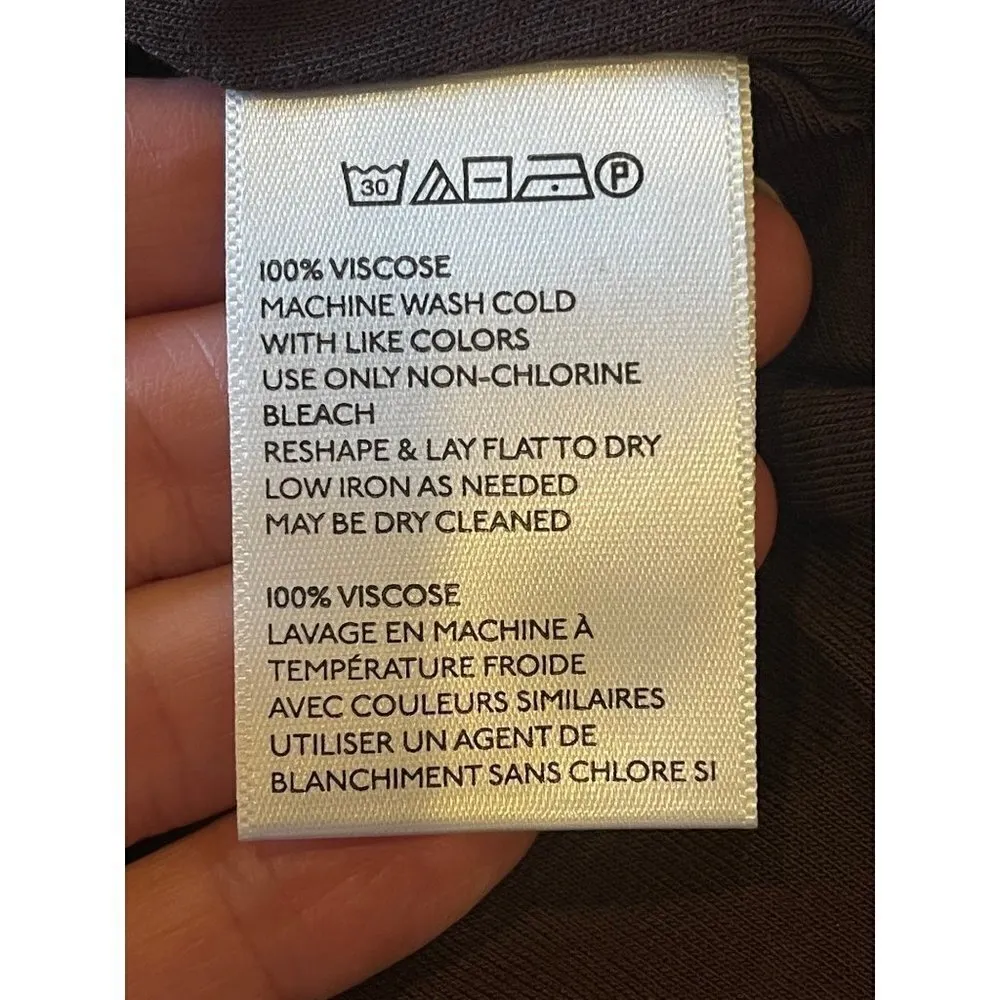 Silence + Noise Purple And Pink Jersey Marbled‎ Print Swing Tunic Dress Size S - Image 11