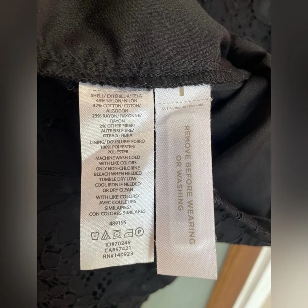 Ann Taylor Loft Black Lace Long Sleeve Dress Cocktail Party Open Back NWT Size 2 - Image 7