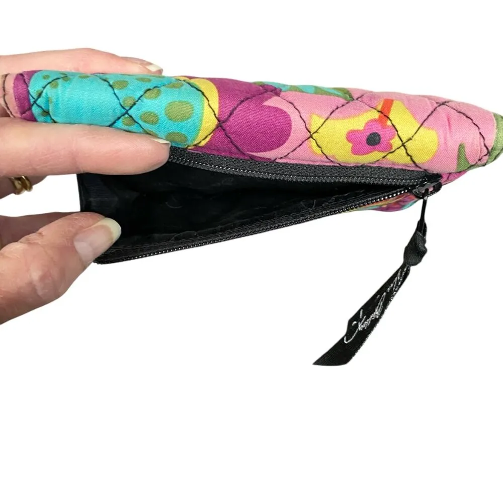 women's multi-colored floral trifold wallet card holder bag - Image 5