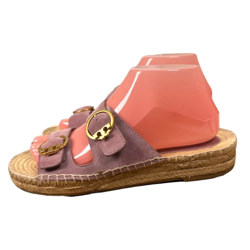 Tory Burch Selby Two Band Purple Espadrille Sandals Women's Size 7.5 - Image 3