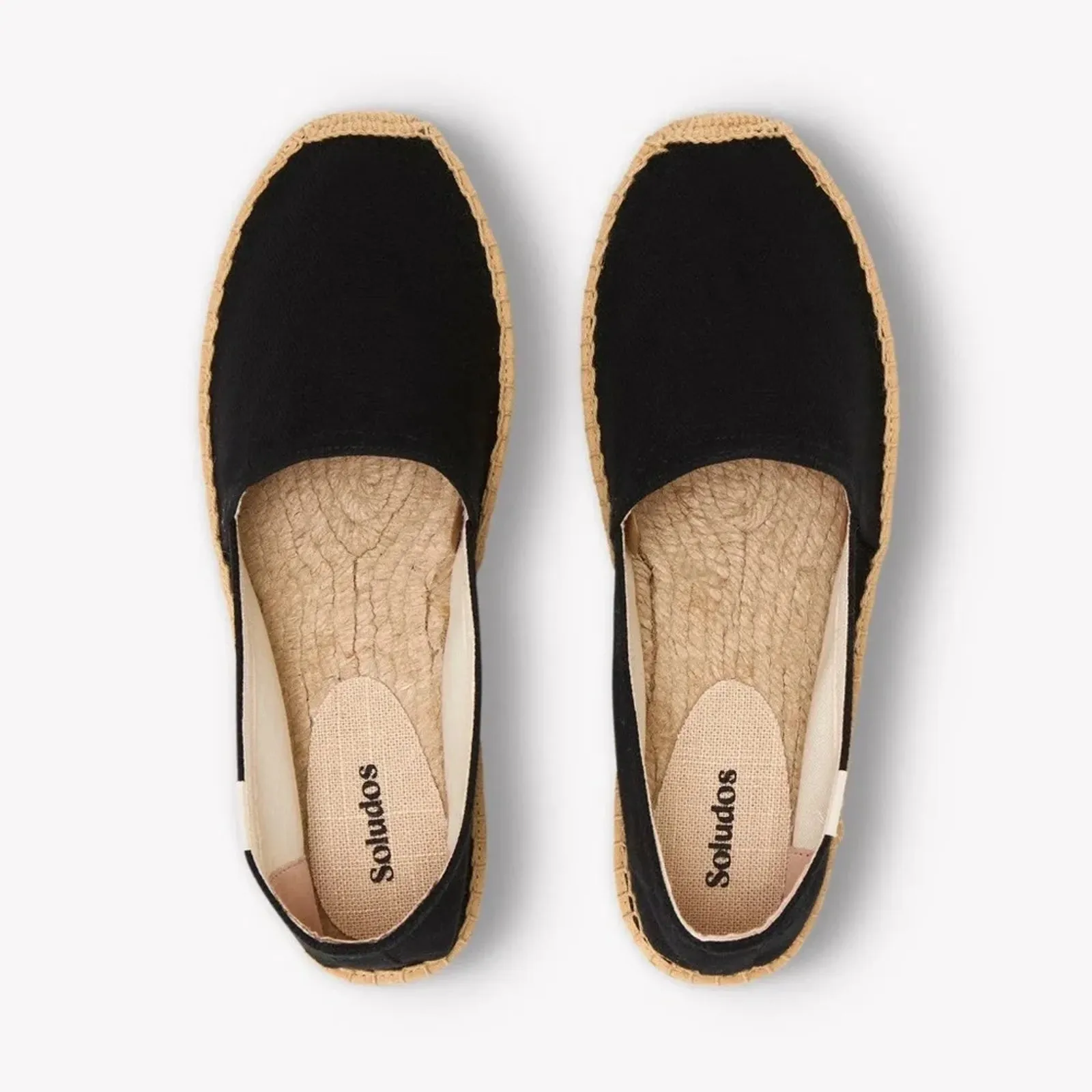 NEW w/Box The Original Espadrille Sandals Cotton Jute Loafers Black sz. 8 - Image 4