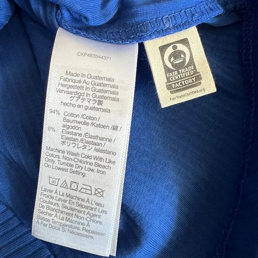 Madewell Tailored Crop Tank Top Womens XS Ribbed Blue - Image 7