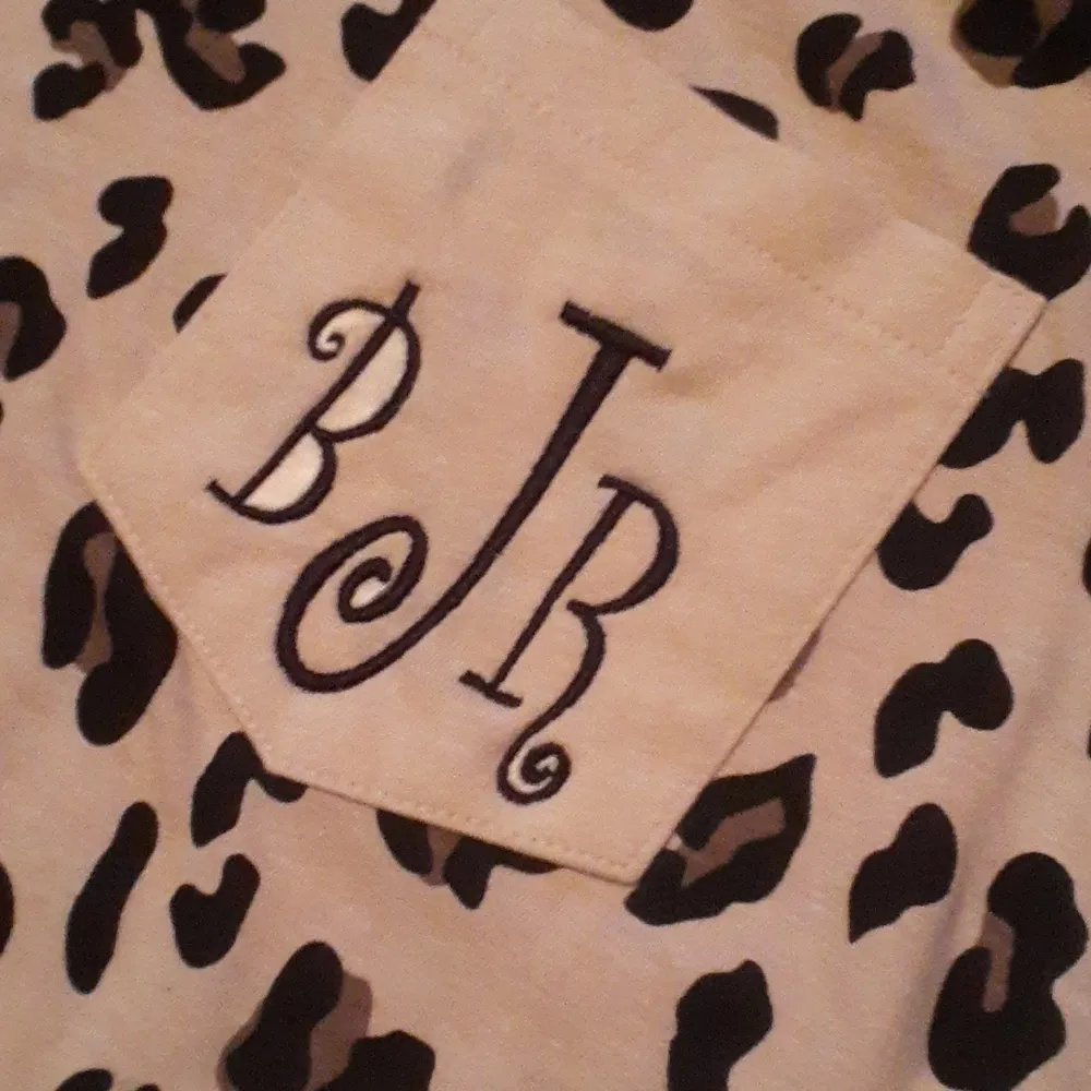 Marley Lilly "BJR" Long Sleeve Animal Print Shirt SIZE L Size L - Image 2