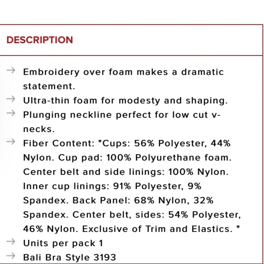 Bali Nude Lace Desire Underwire Bra 36D NEW - Image 8