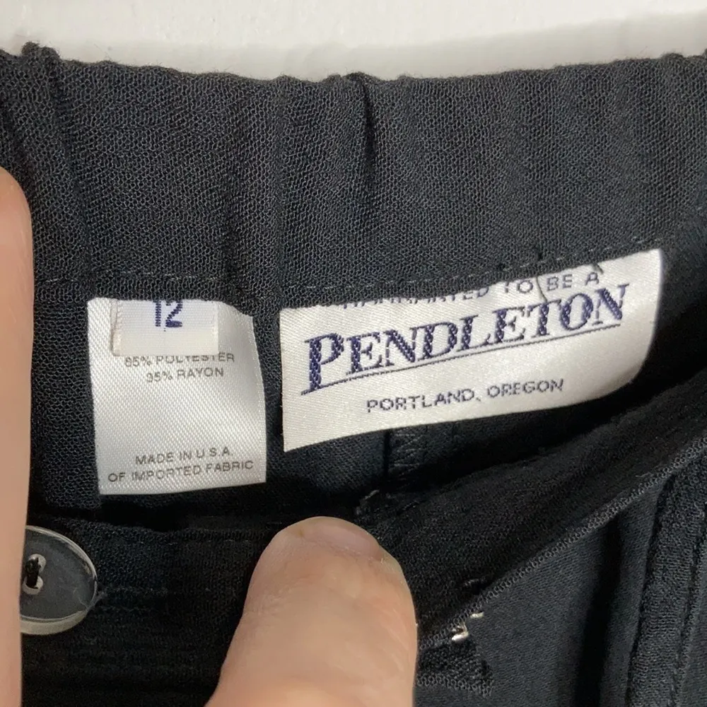 Vintage Pendleton black high Waist‎ trousers size 12 - Image 3