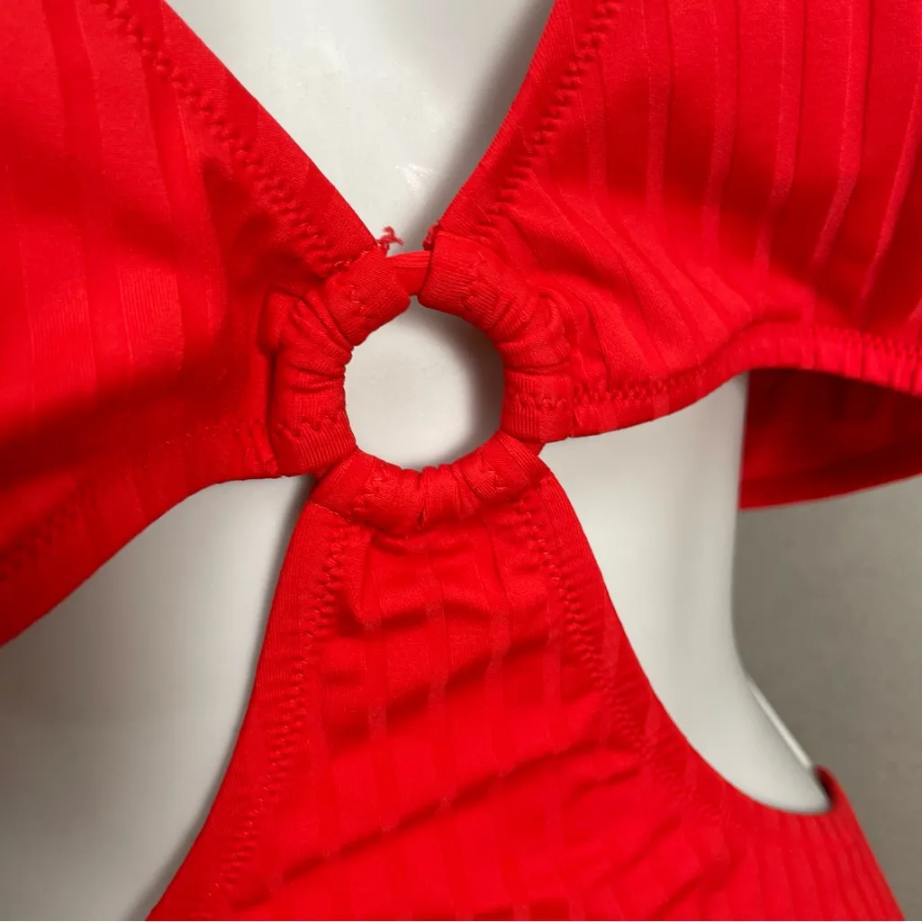 Aerie Monokini Swimsuit Wide Rib Cut Out‎ Ring One Piece XL Long Tall Women - Image 15