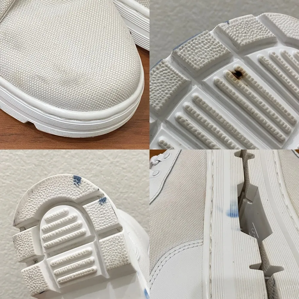 DR. MARTENS Combs Platform Boots in White Ajax+Extra Tough Poly Lace Up Boots 8 - Image 13