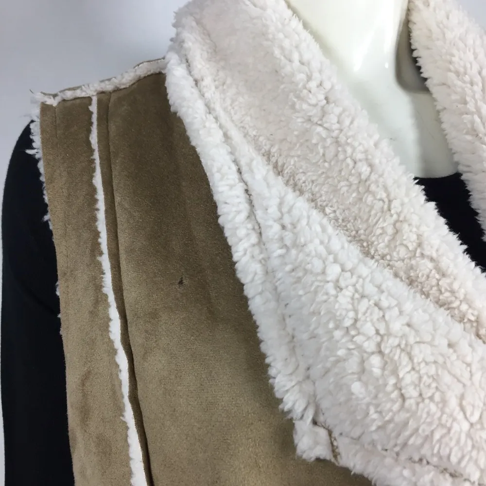 Caslon Reversible Faux Shearling Vest XS - Image 15