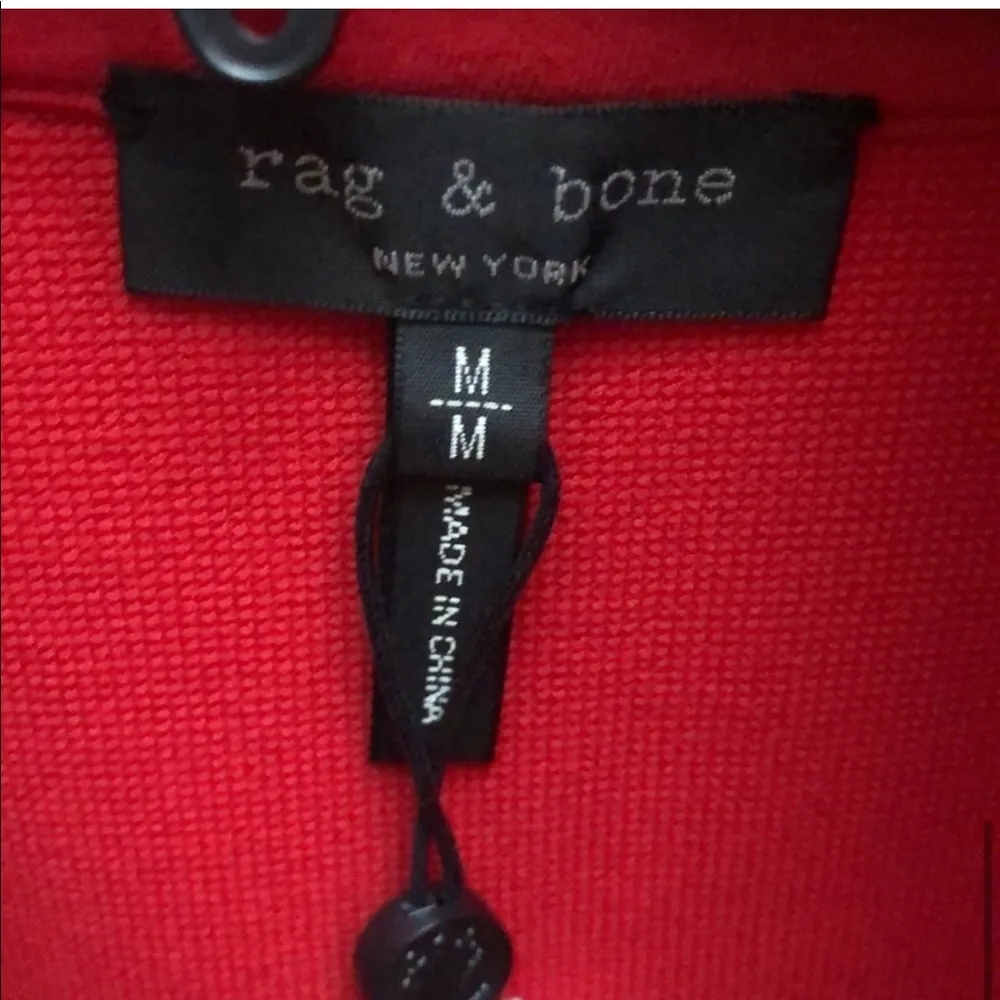 Rag and Bone Red atrack jacket - Image 2