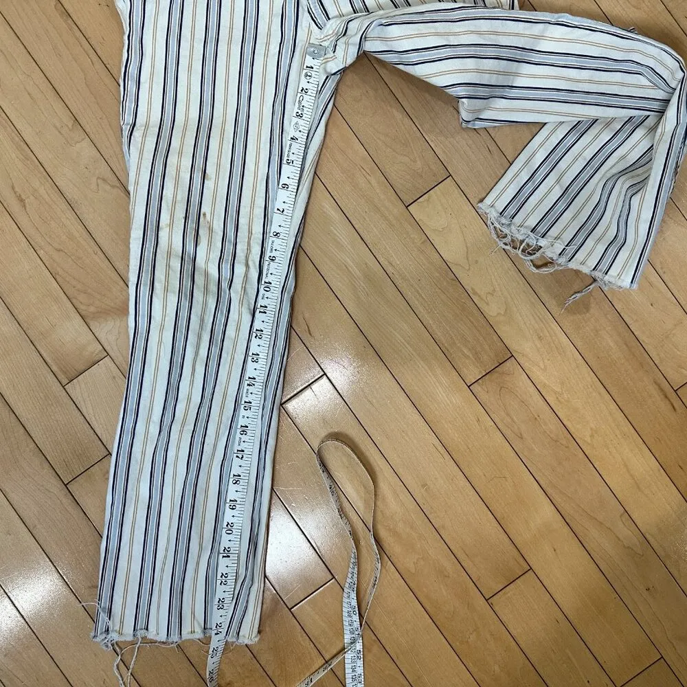 ANTHROPOLOGIE Pilcro High Rise Bootcut Striped Denim Jean Jeans Size 25 - Image 9