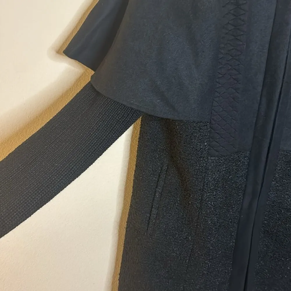 New York and Company Black Cape Pea Coat Size M Size M - Image 3