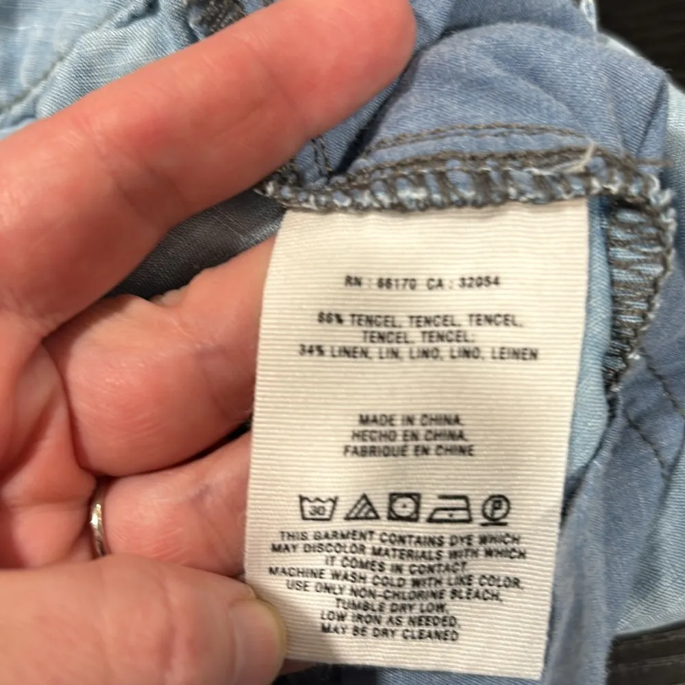 Pilcro and the letterpress by Anthropologie chambray denim pant size 30 - Image 9