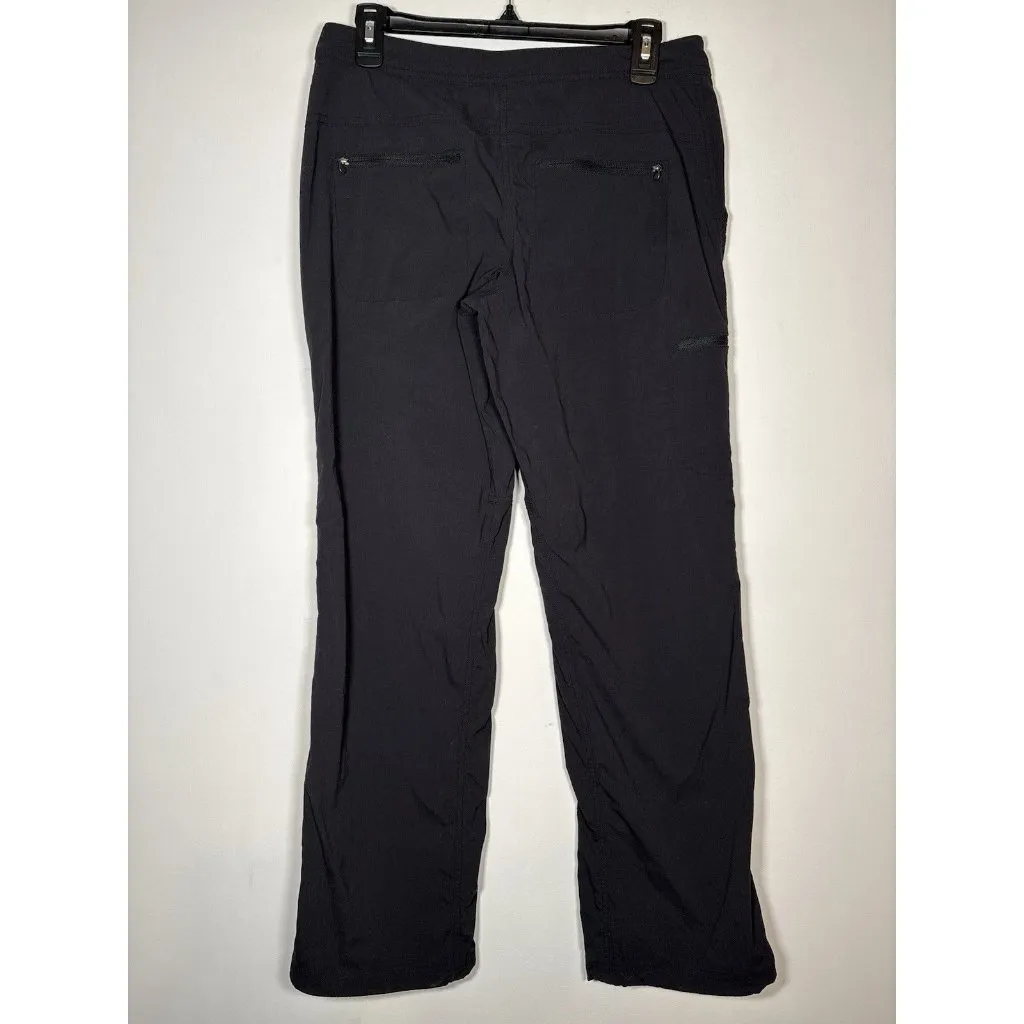 LL BEAN Size 6 Comfort Trail Pants Water Repellent Black Nylon Gorpcore Outdoor - Image 4
