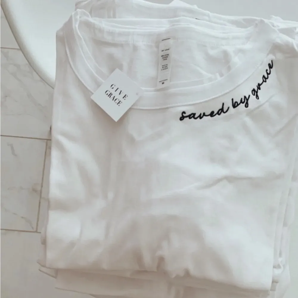 Nordstrom SAVED BY GRACE FLOWY WHITE TEE - Image 3