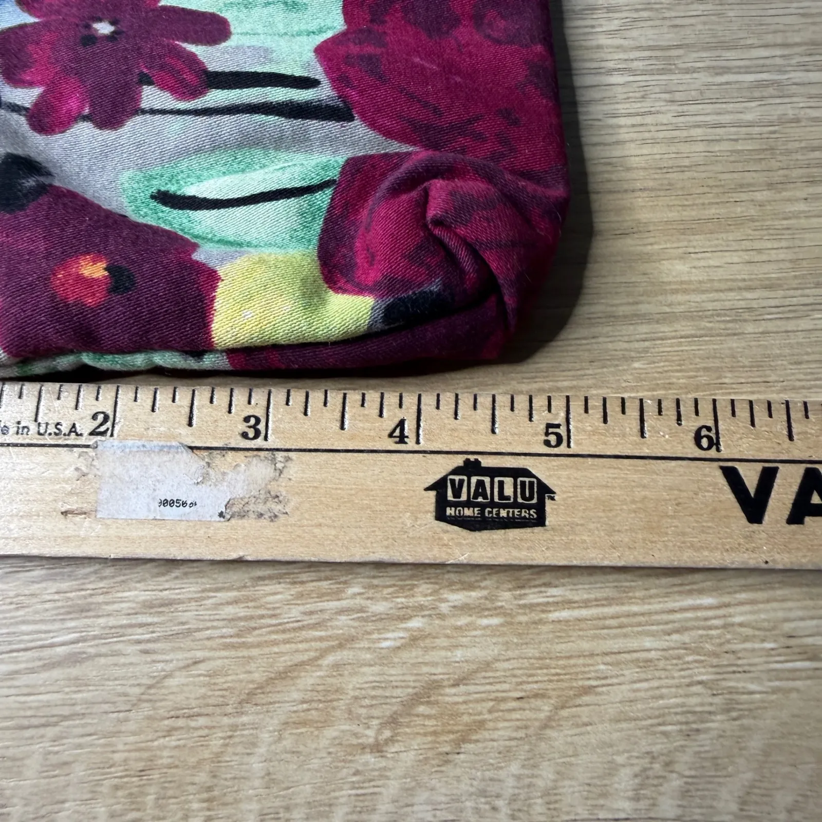 Thirty One Floral Zipper Pouch Makeup Bag Travel Organizer Pouch Watercolor Red - Image 7