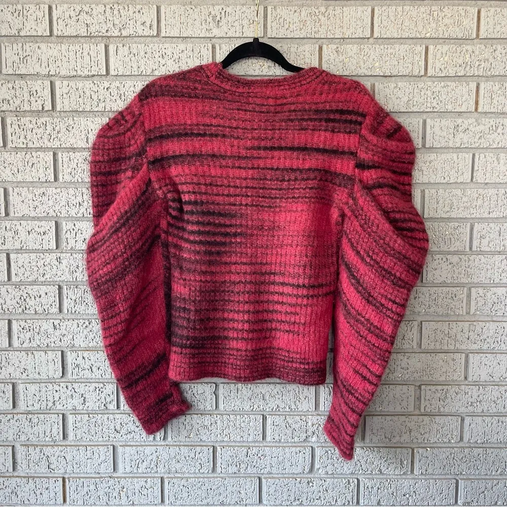 NWT Naadam Space Dyed Alpaca Merino Wool Sweater Pullover Puff Sleeves Size XS - Image 6