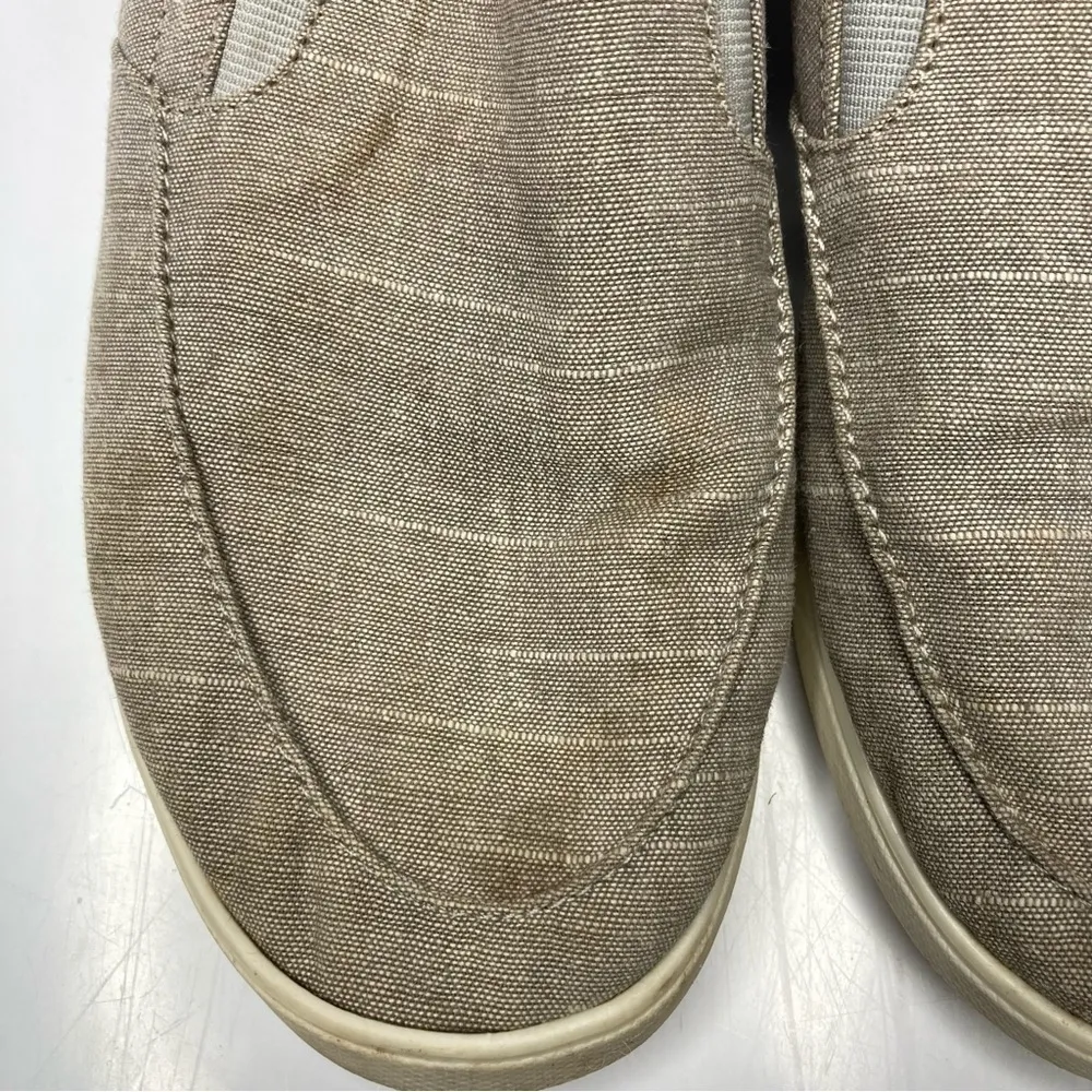 Crocs citiline tan‎ canvas slip on shoes size 8 - Image 6