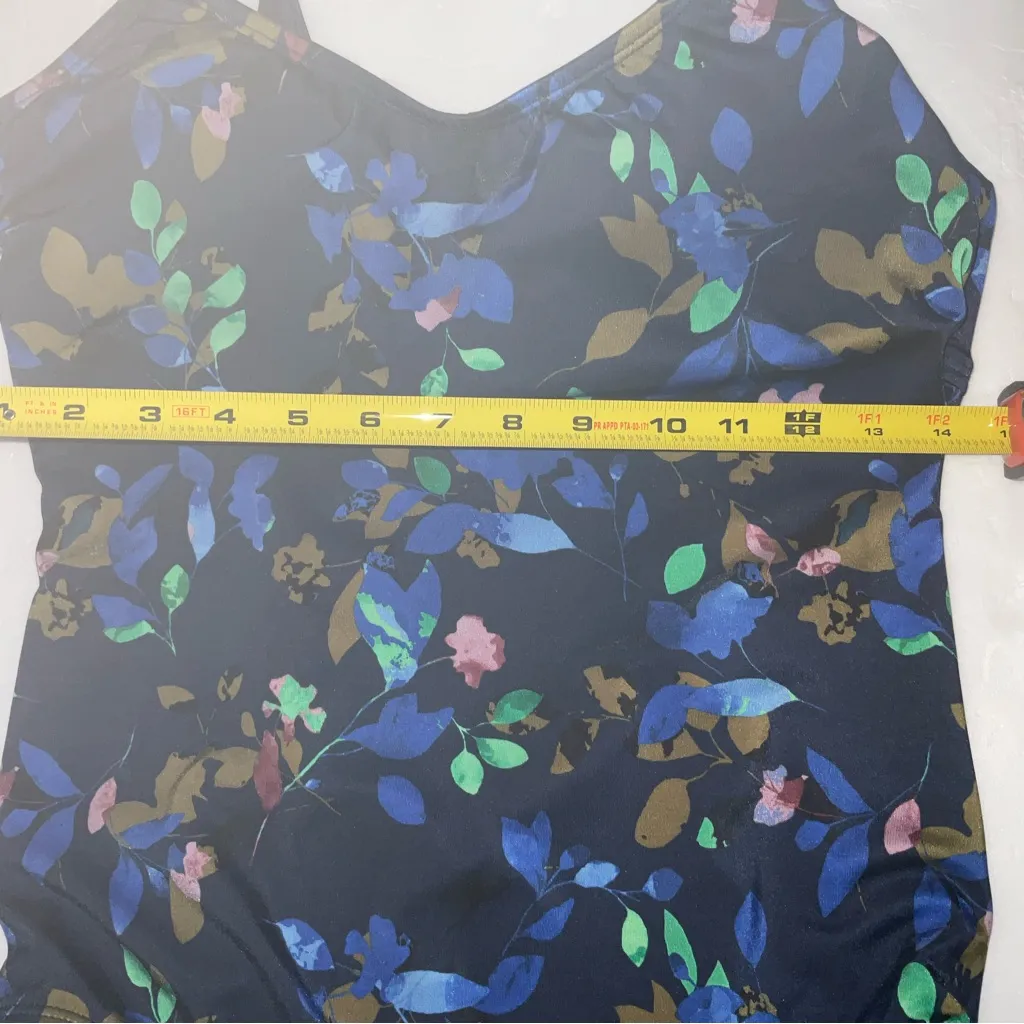 All In Motion One Piece Floral Swimsuit  L Resortwear Vacation Coconut Girl Twee - Image 5