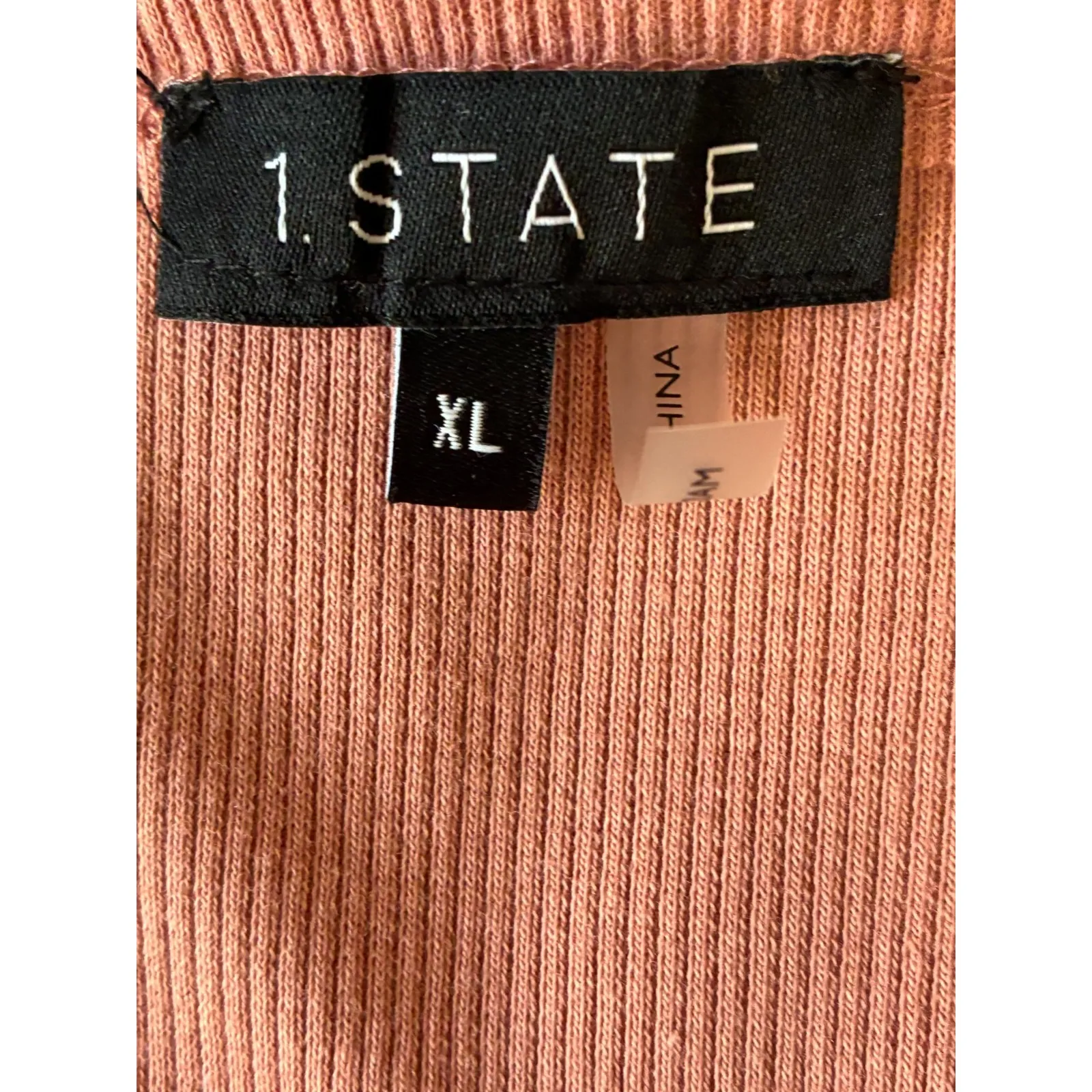 1 State‎ Faux Wrap Slightly Cropped Knit Top Size XL (H14) NWT - Image 3