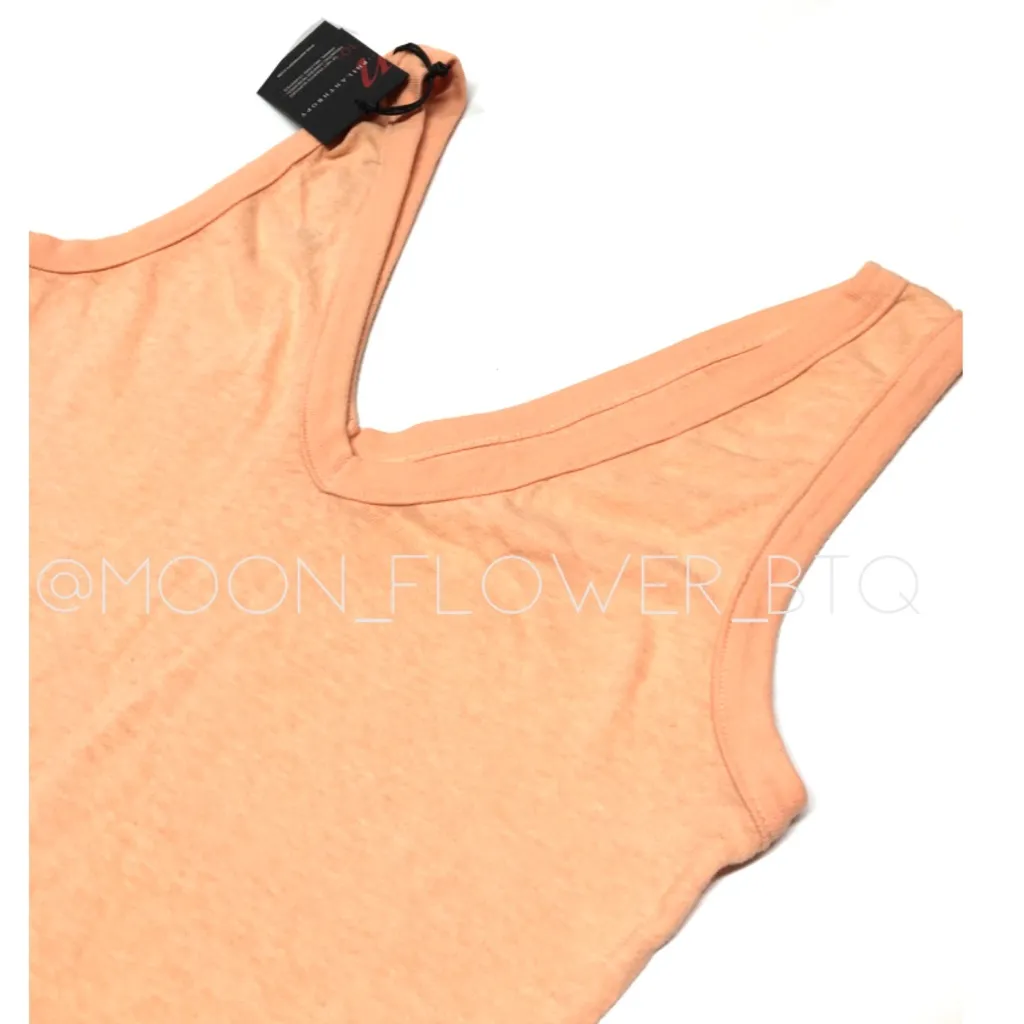 n:Philanthropy Cantaloupe Mystic Bodysuit – Peach V-Neck Cotton Thong Fit - Image 10