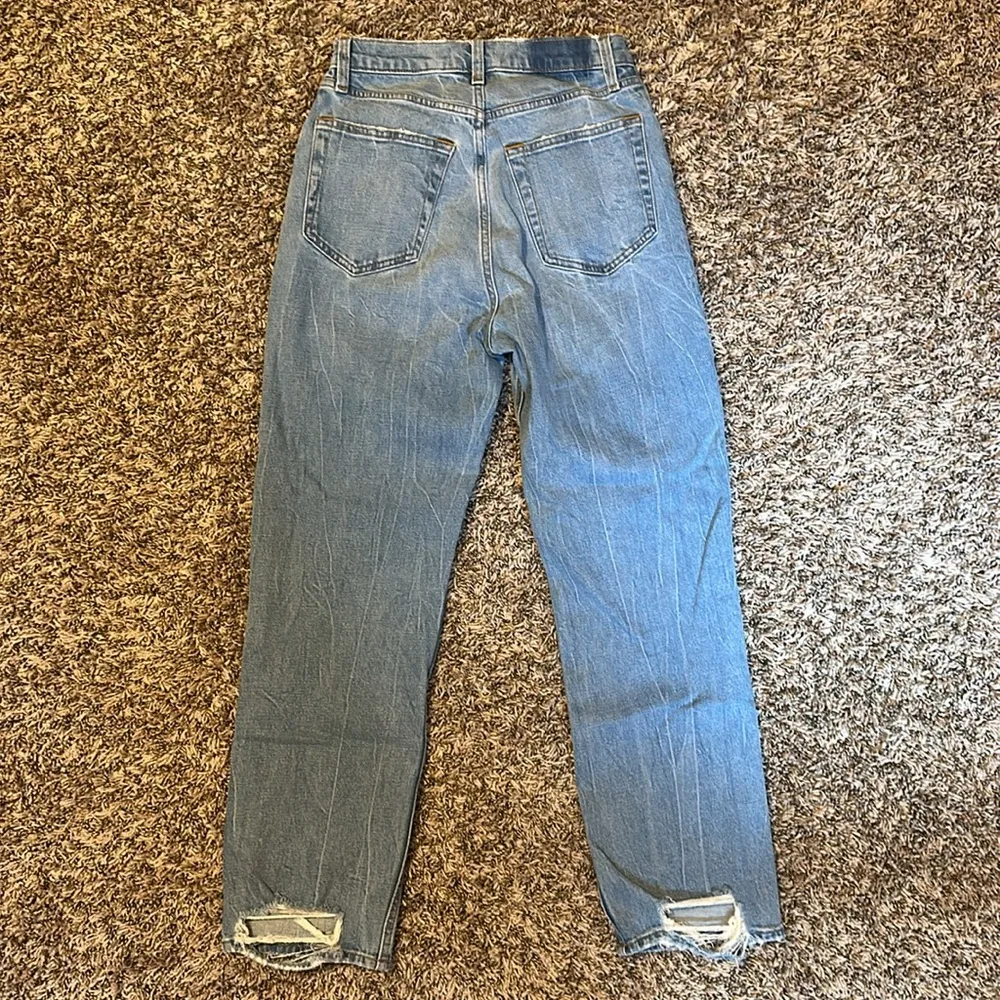 Abercrombie & Fitch The Ankle Straight Ultra High Rise Curve Love 26 - Image 2