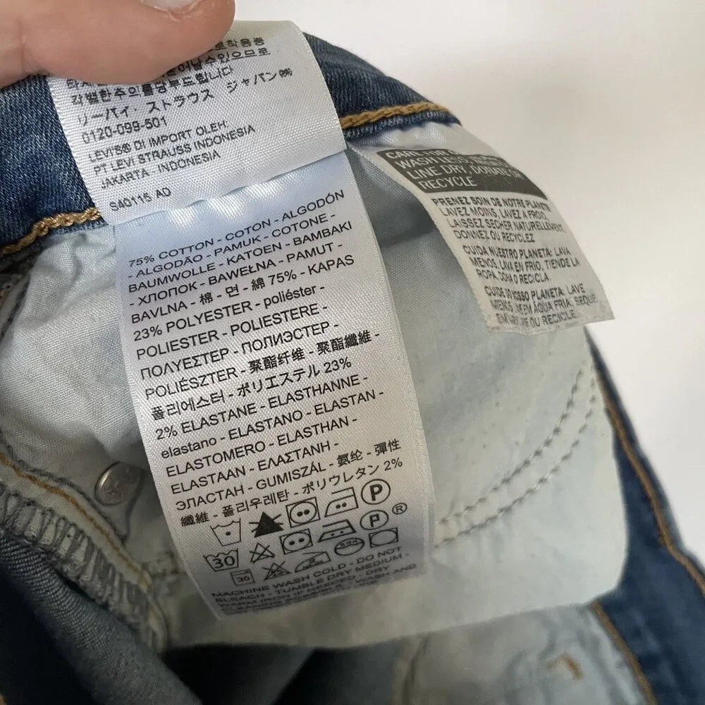 Levi's 711 skinny casual medium wash jeans casual comfortable classic style 26 - Image 7