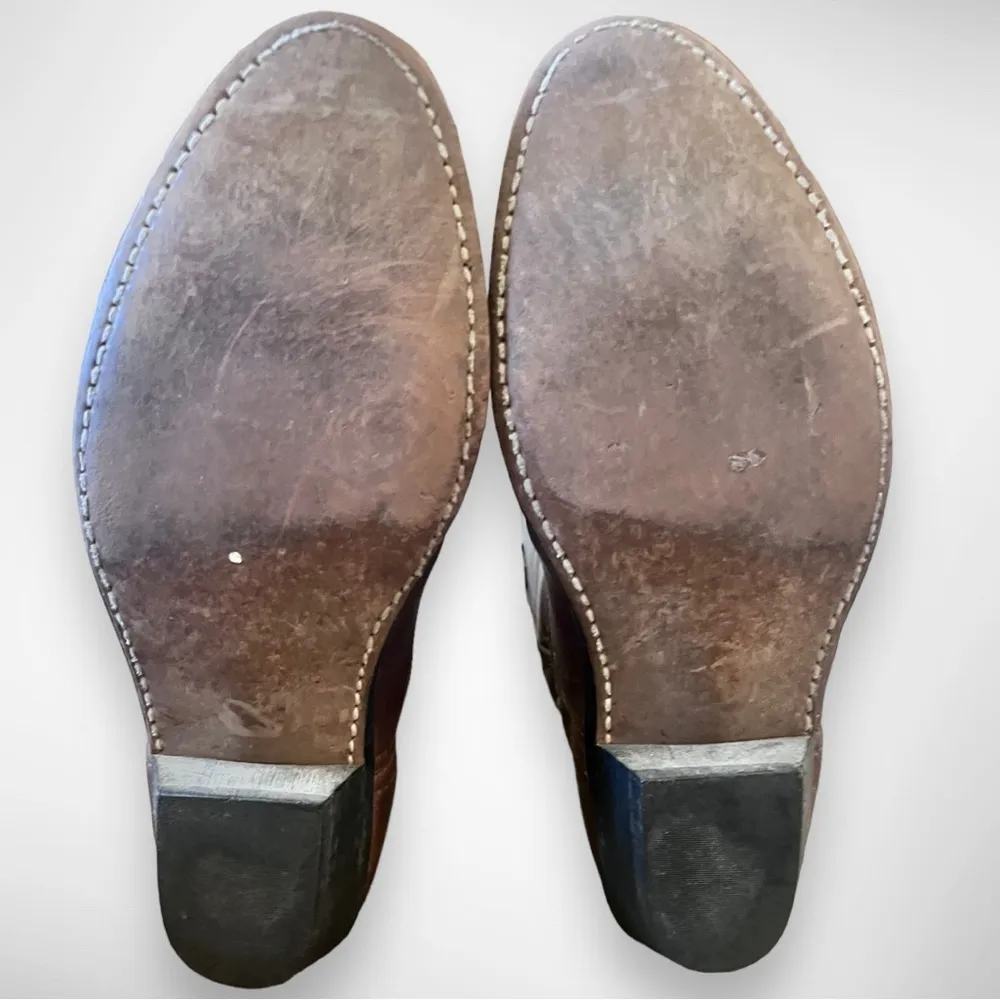 LAREDO Women's Brown Leather Western Boots With Heel Size‎ 7.5 | EUC - Image 7